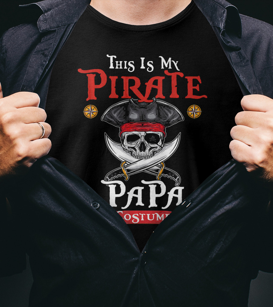 This Is My Pirate Papa Costume T-Shirt