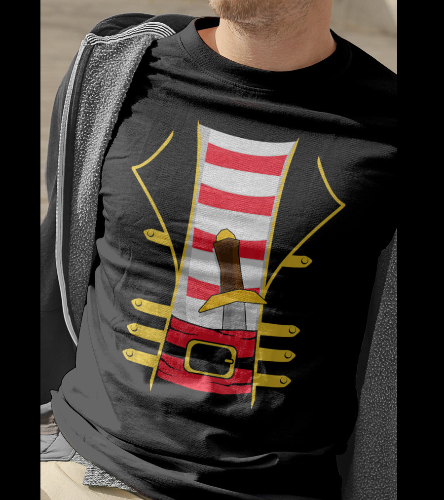 Pirate Outfit With Sword Halloween Costume T-Shirt