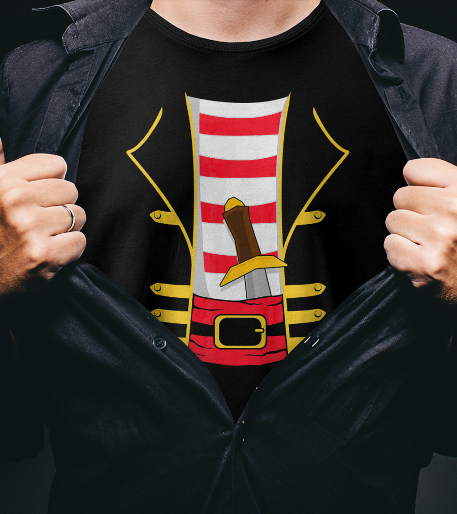 Pirate Outfit With Sword Halloween Costume T-Shirt