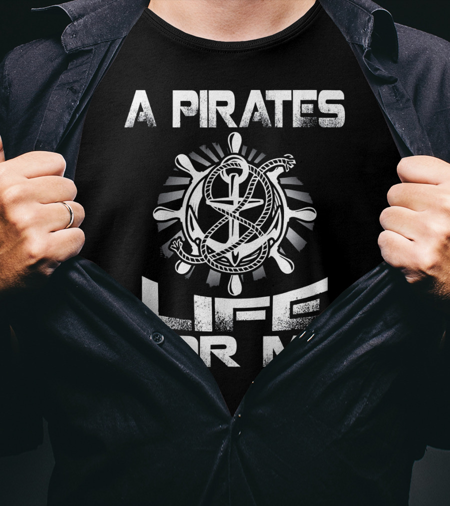 A Pirates Life For Me Nautical Rope And Helm T-Shirt
