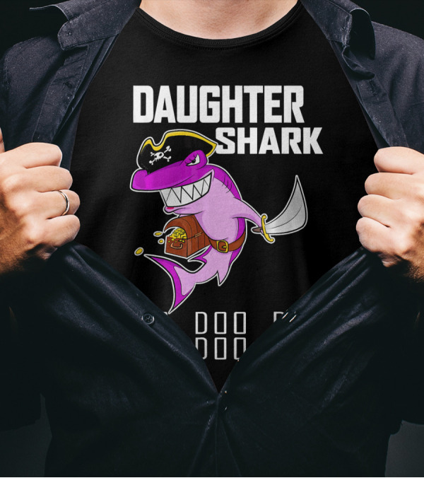 Daughter Shark Doo Doo Doo Pirate T-Shirt