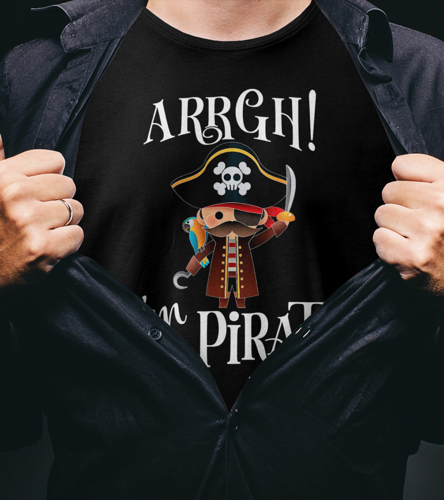 ARRGH I'm A Pirate With Parrot And Sword For Boy T-Shirt