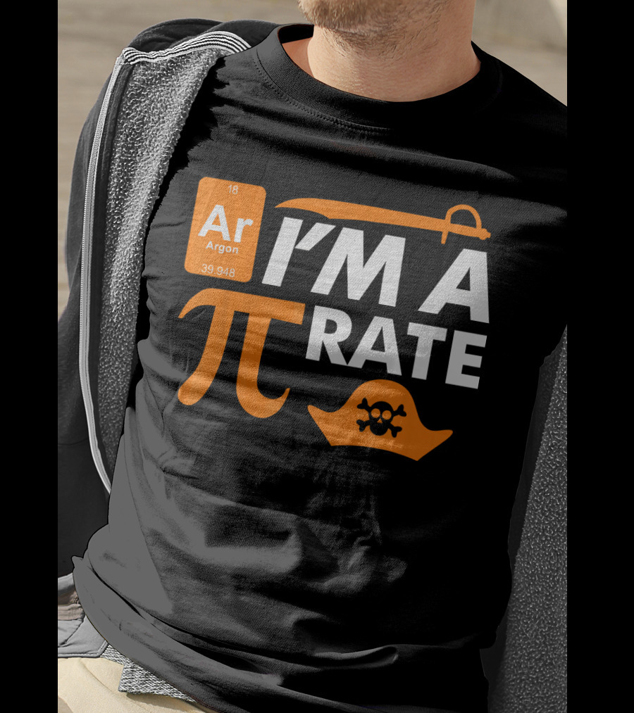 Ar Im A Pirate Pi Symbol Periodic Table Pi Day Elements T-Shirt