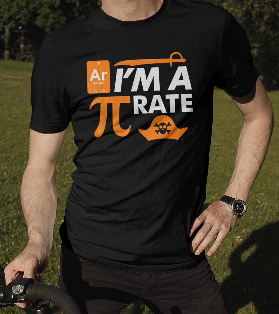 Ar Im A Pirate Pi Symbol Periodic Table Pi Day Elements T-Shirt