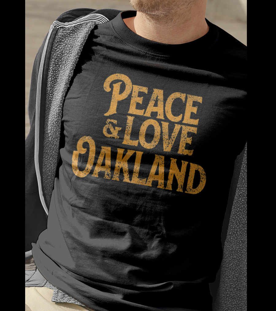 Peace Love Oakland California Vintage T-Shirt