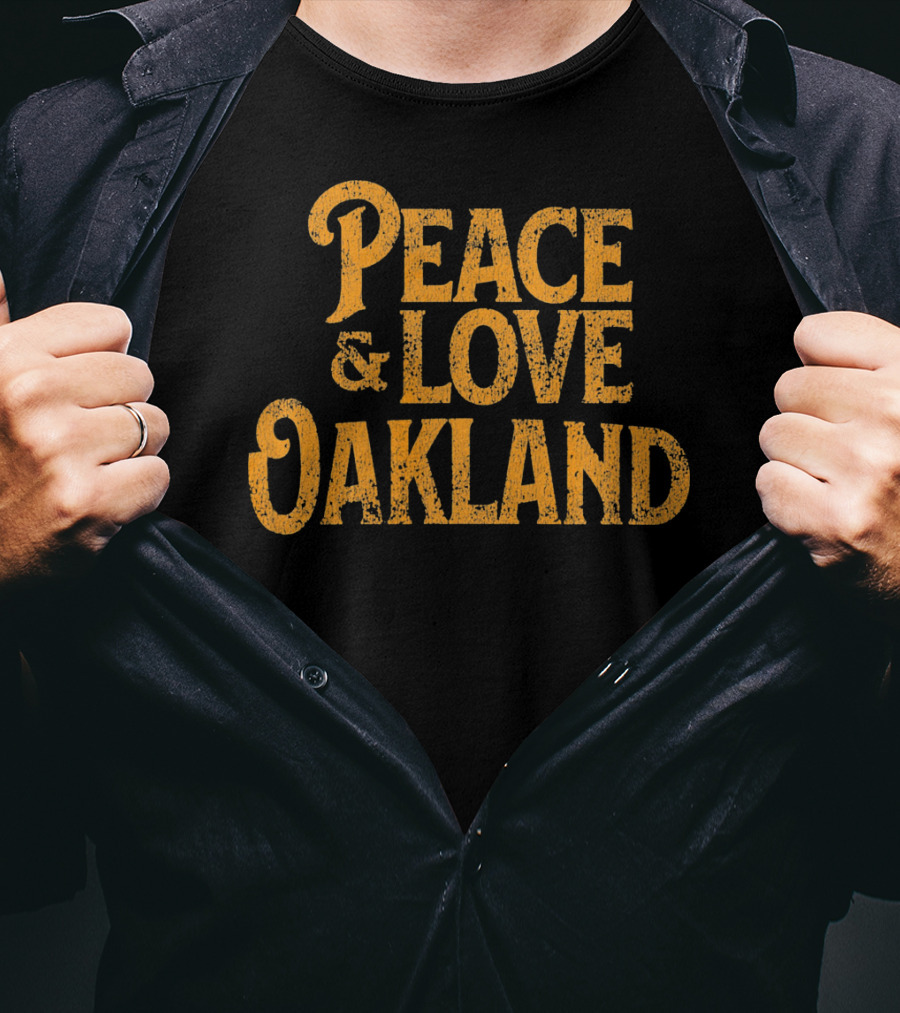 Peace Love Oakland California Vintage T-Shirt