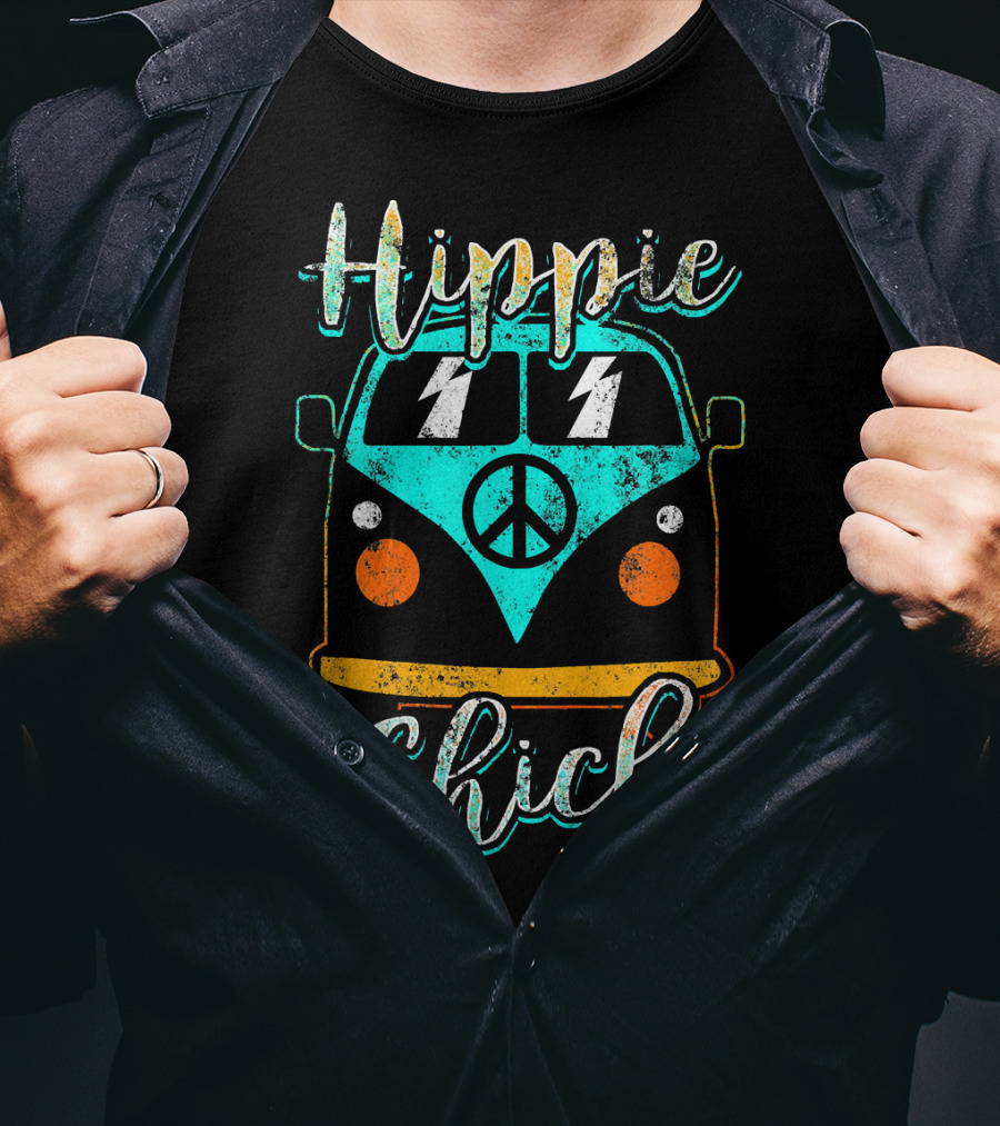 Hippie Chick Boho Gypsy Van Peace T-Shirt
