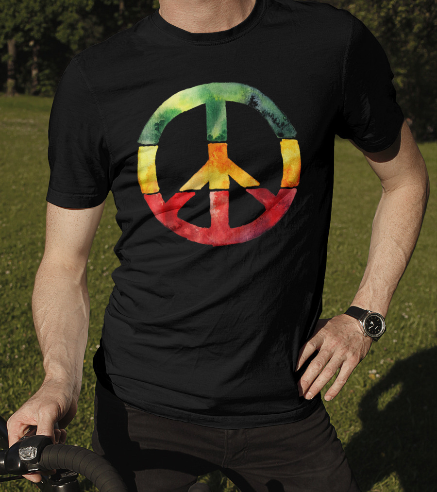 Peace Sign Rasta Reggae Roots One Love T-Shirt