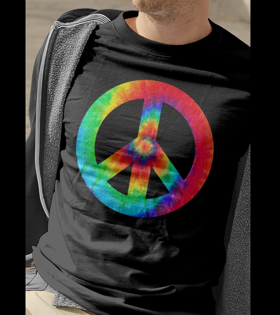 Cool Tie Dye Peace Sign T-Shirt