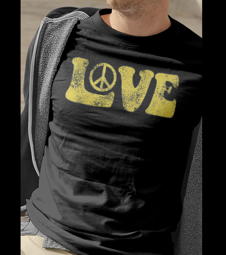 LOVE Peace Sign Groovy T-Shirt