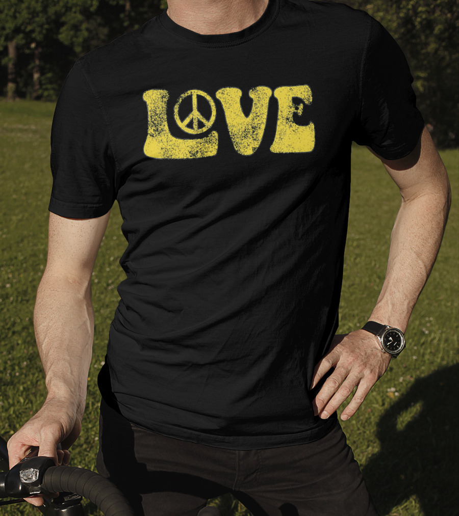 LOVE Peace Sign Groovy T-Shirt