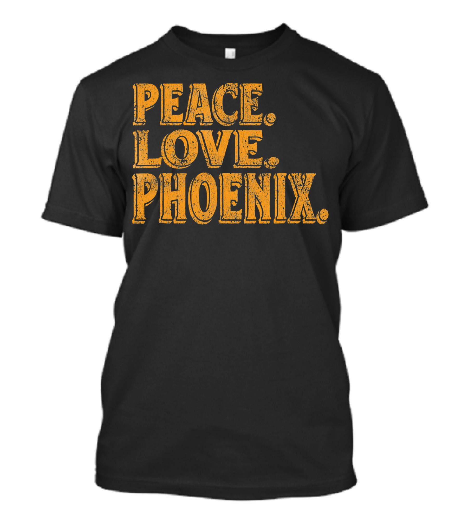 Peace Love Phoenix Retro Vibes Arizona T-Shirt