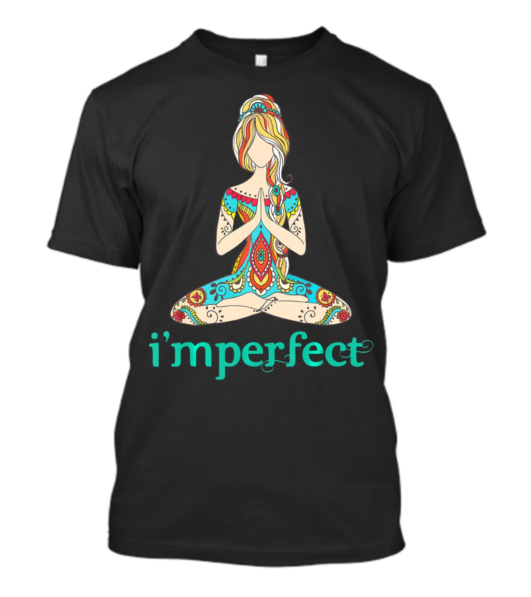 I'm Perfect Peace Yoga Tattoo Imperfect T-Shirt
