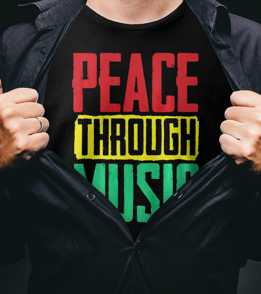 Peace Through Music Reggae Concert T-Shirt