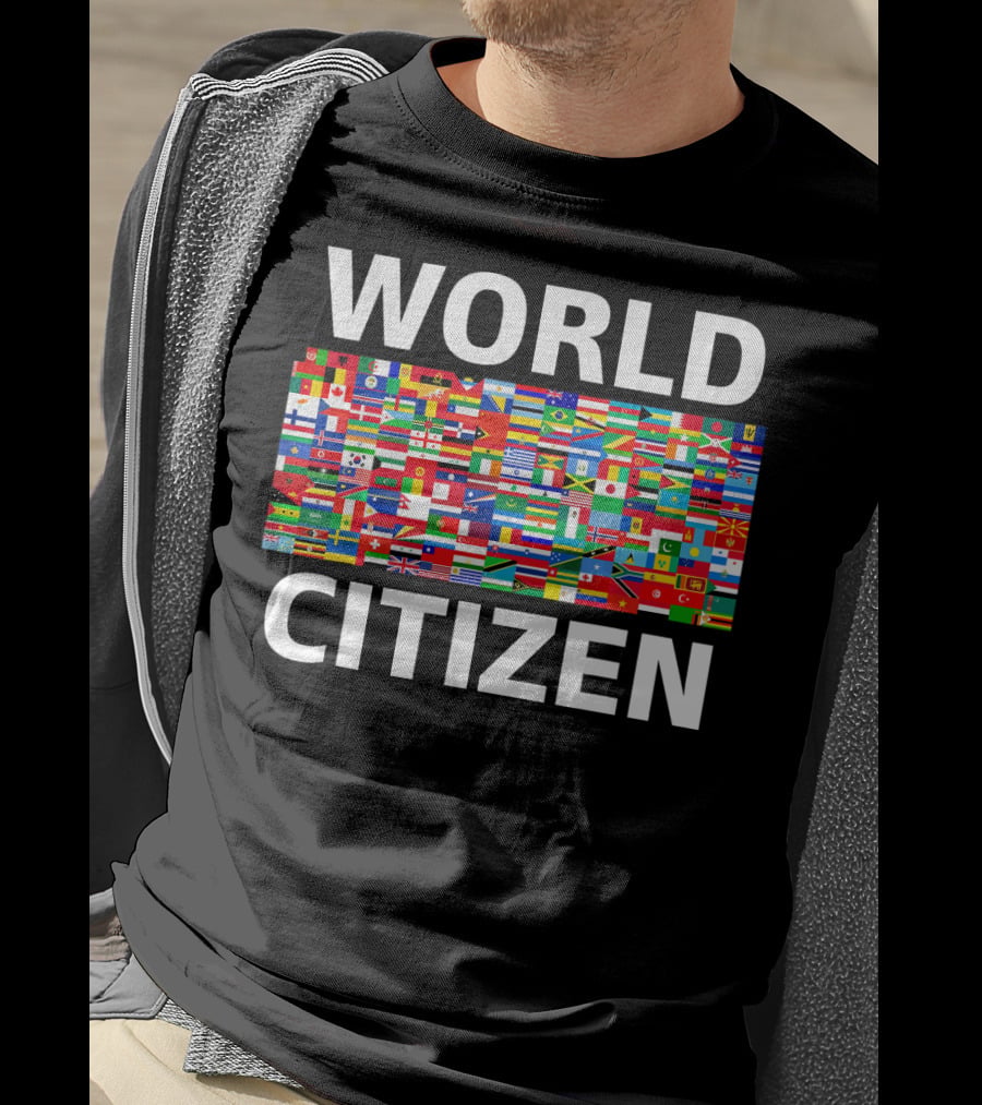 World Citizen Multinational Flags Equality Unity T-Shirt