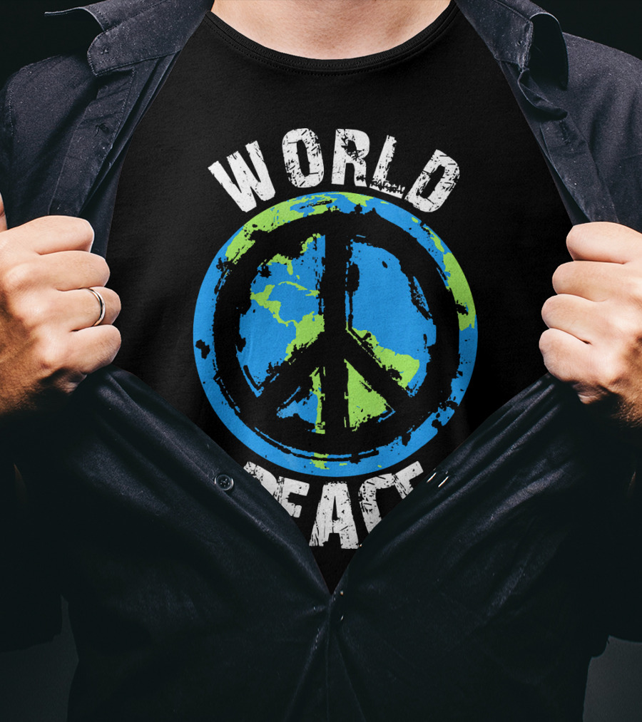 World Peace Global Peace Earth T-Shirt