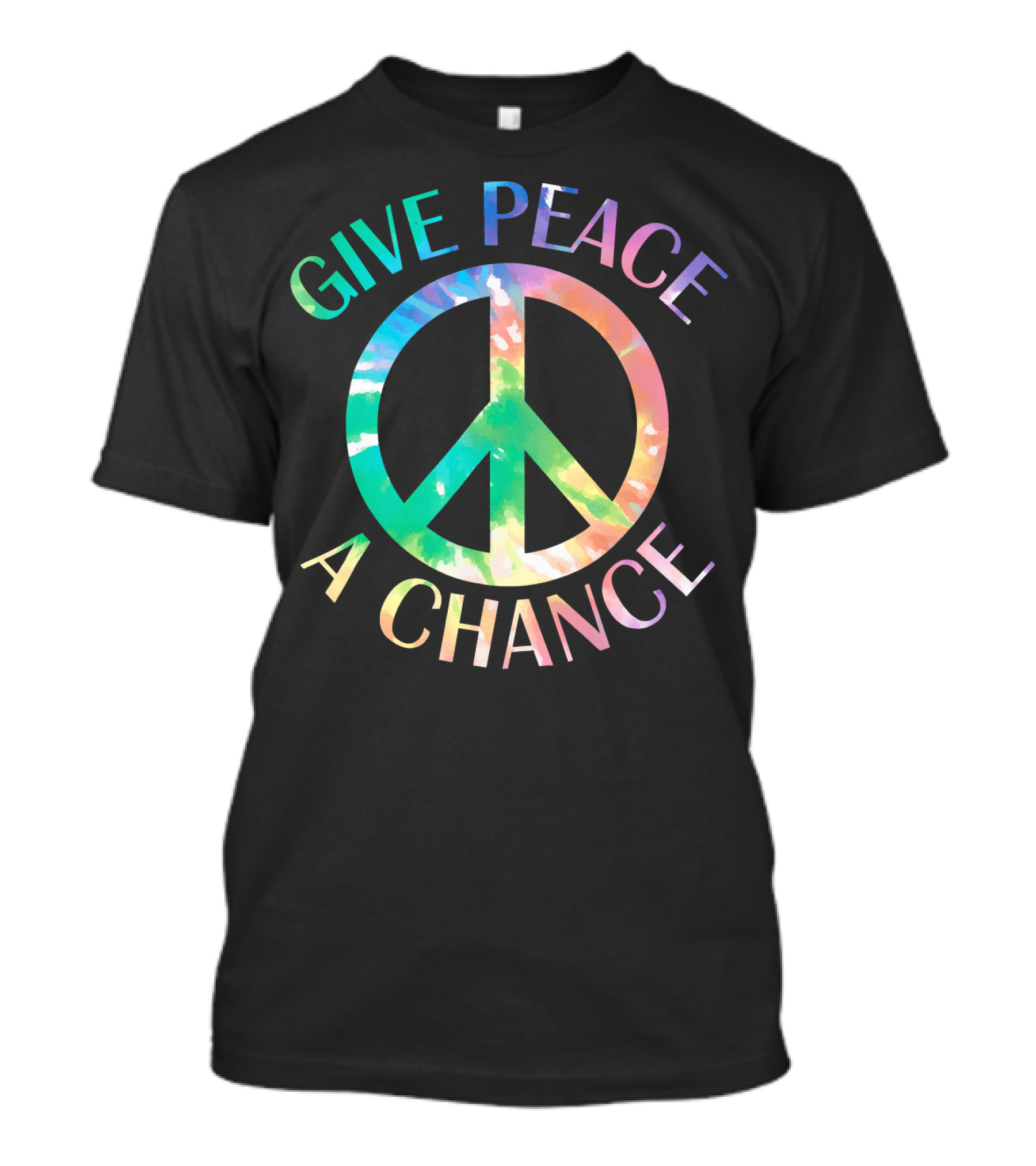 Give Peace A Chance Tie Dye Peace Symbol Iconic T-Shirt
