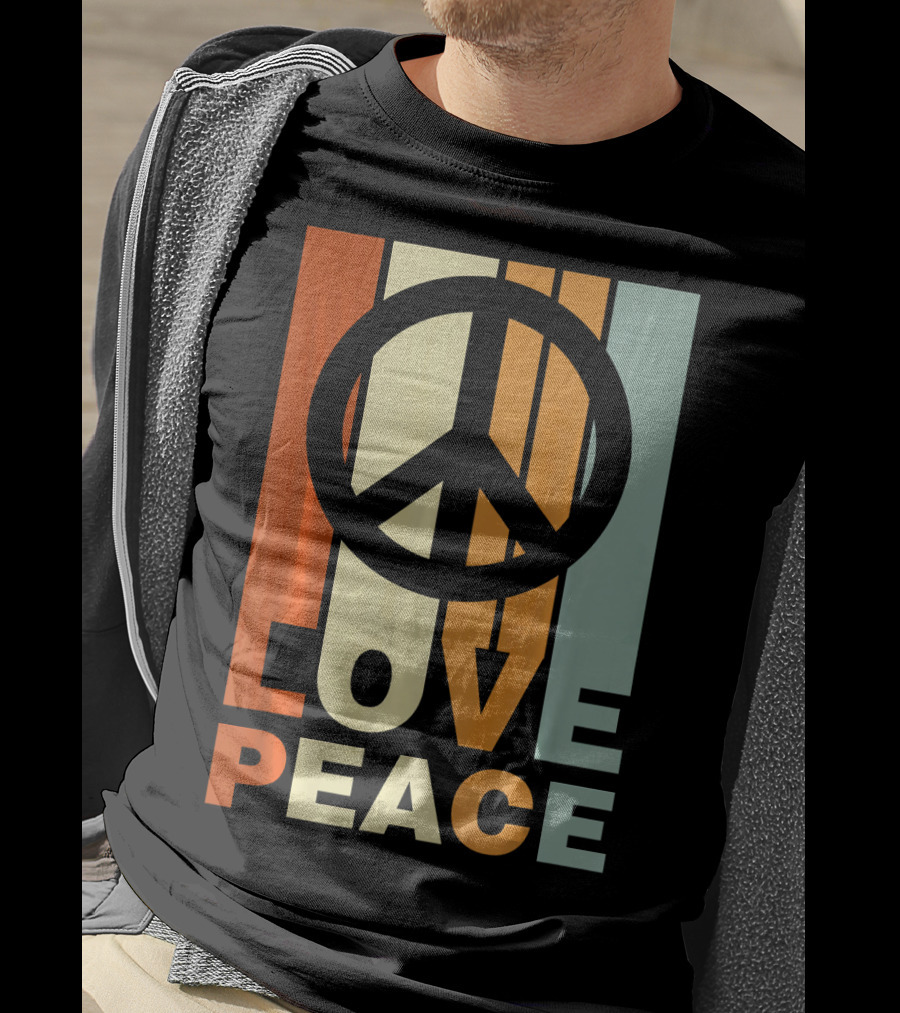 Love Peace Vintage Peace Symbol 70s T-Shirt