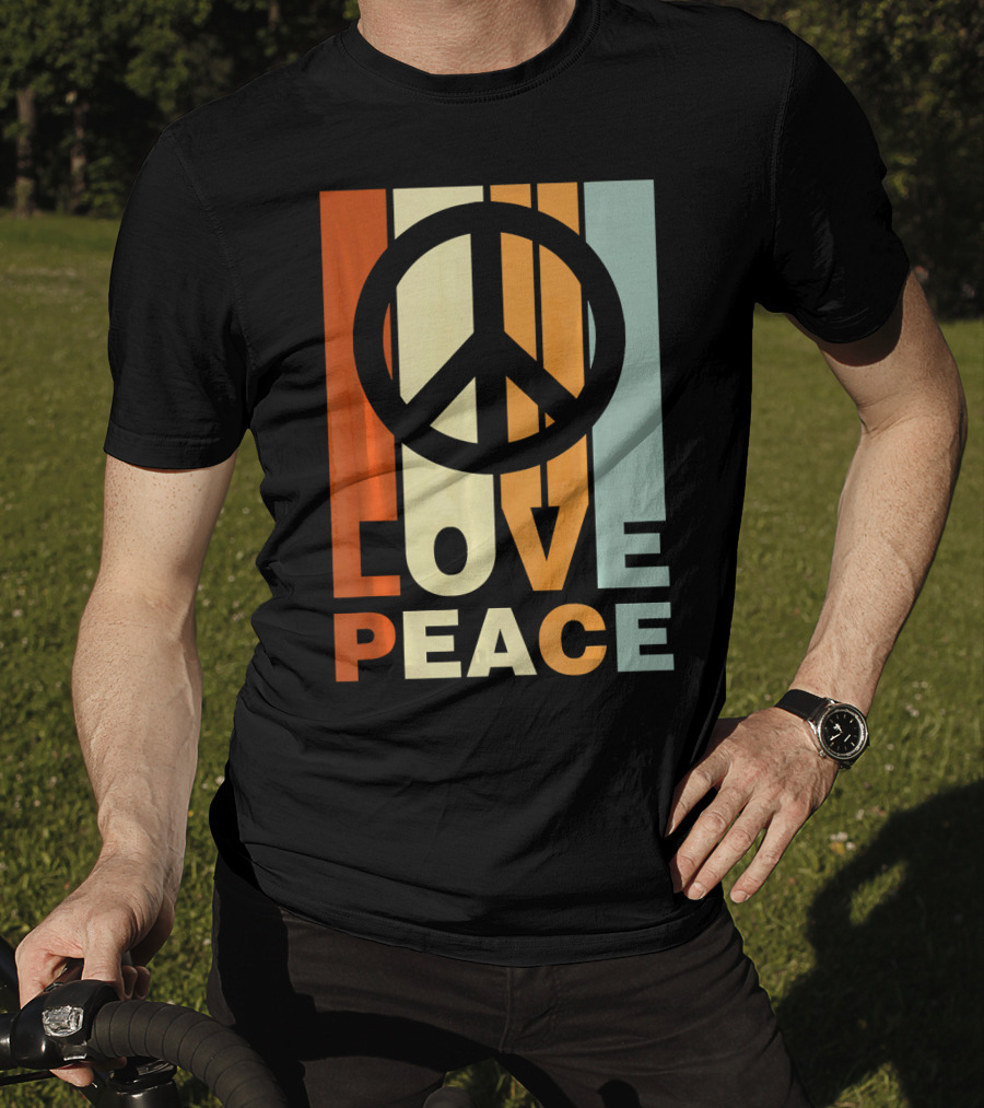Love Peace Vintage Peace Symbol 70s T-Shirt