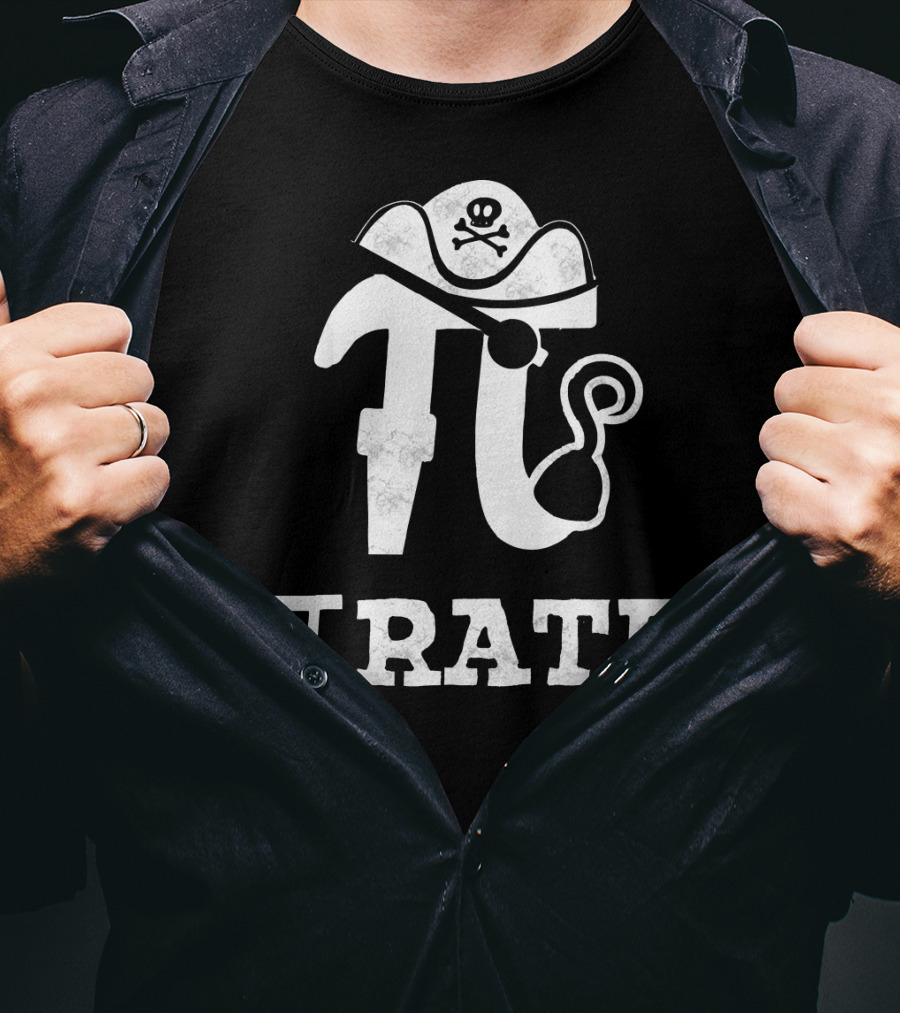 Pi Rate Pirate Math Humor 3.14 T-Shirt