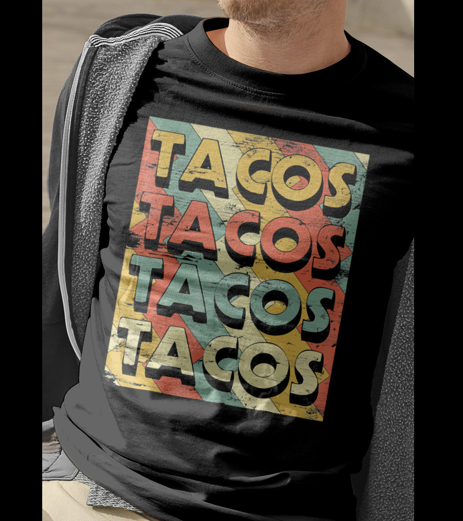 Retro Vintage Taco Tuesday Lovers Tacos T-Shirt