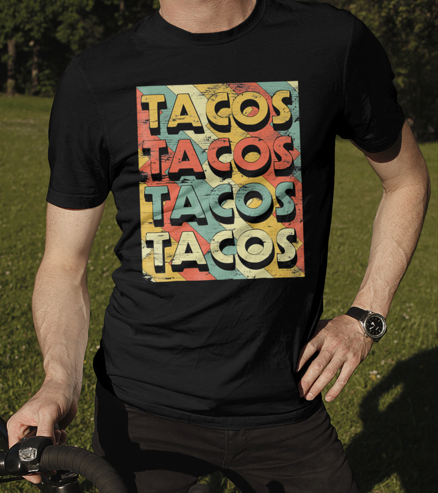 Retro Vintage Taco Tuesday Lovers Tacos T-Shirt