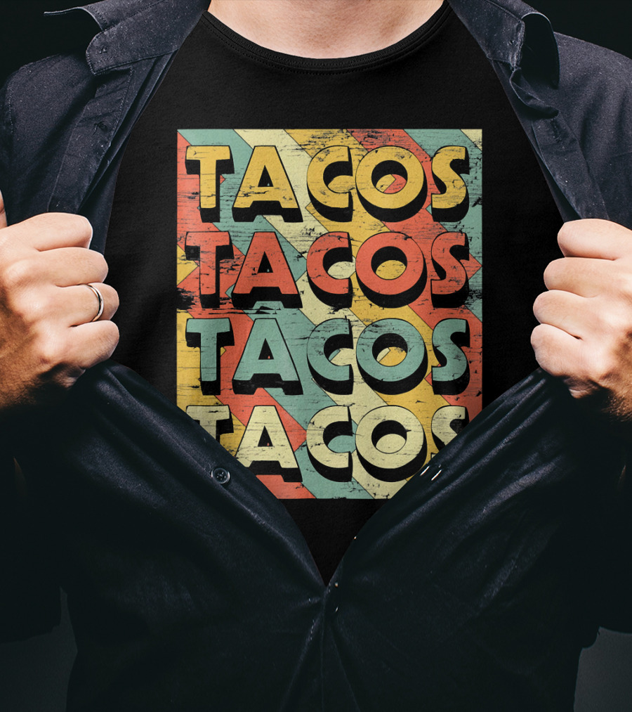Retro Vintage Taco Tuesday Lovers Tacos T-Shirt