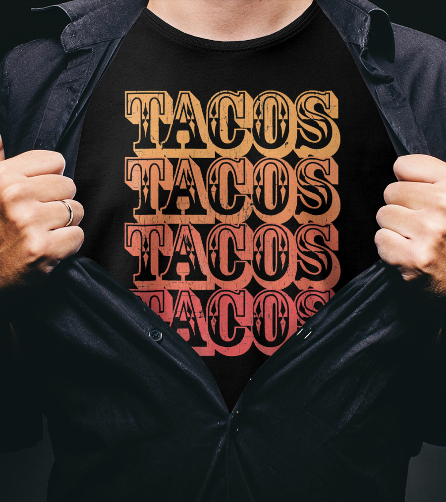 Tacos Retro Taco Vintage Taco T-Shirt