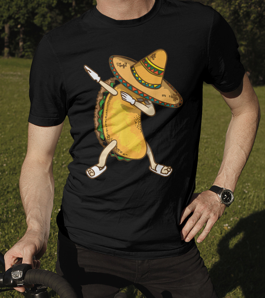 Dabbing Taco Sombrero Cinco De Mayo Fiesta T-Shirt