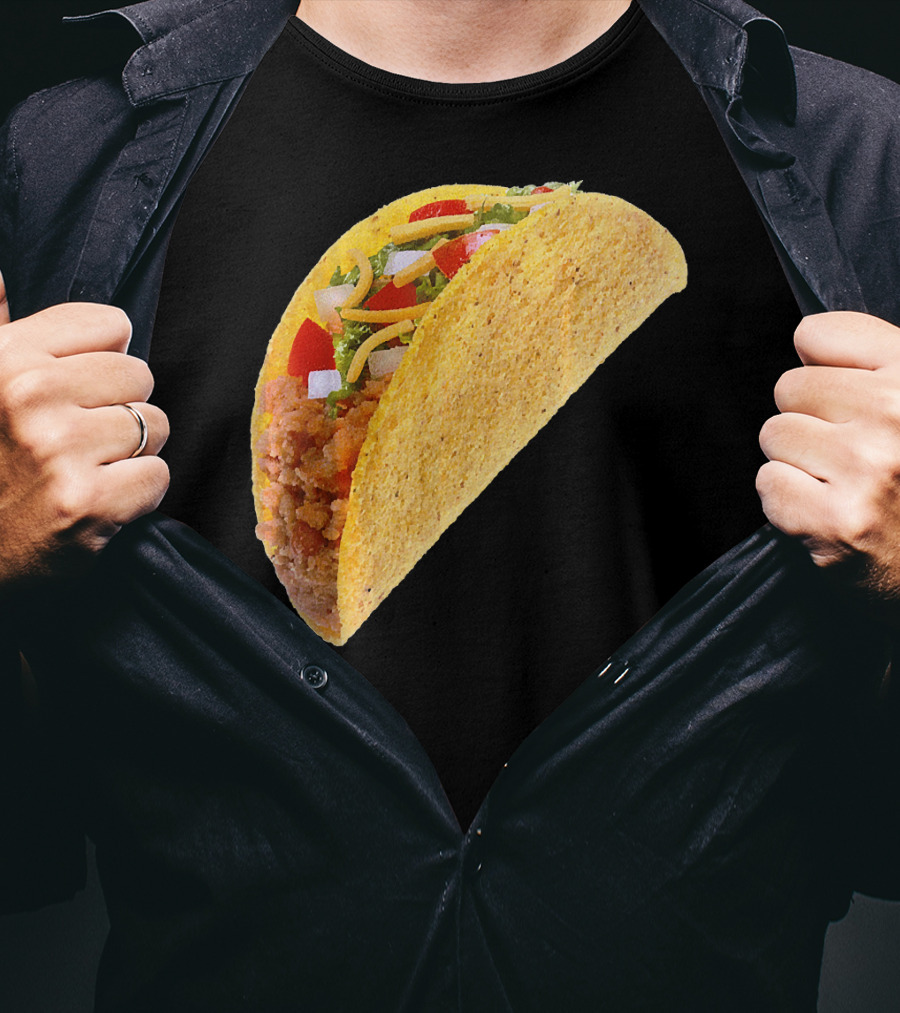 Taco Costume Mexican Food Hard Shell Taco T-Shirt
