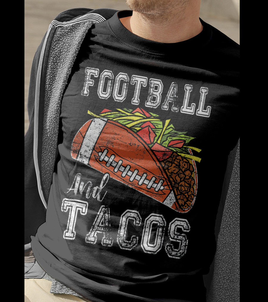 Football And Tacos Funny Taco T-Shirt