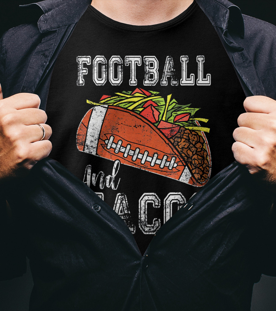 Football And Tacos Funny Taco T-Shirt