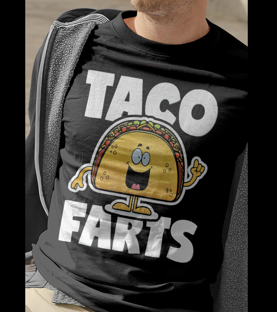 Taco Farts Funny Vintage Mexican Food T-Shirt