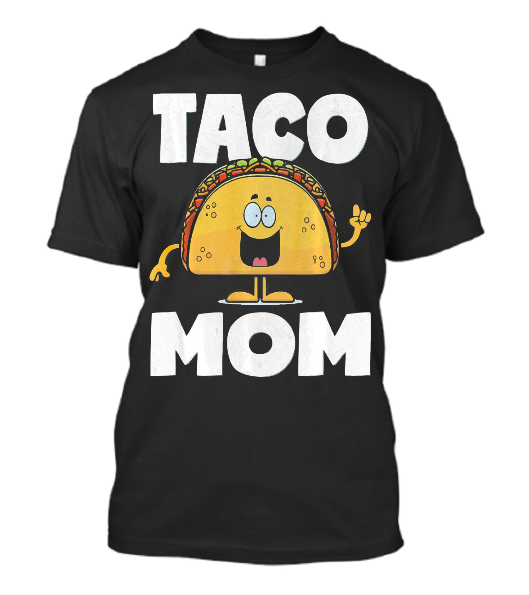 Taco Mom Funny Vintage Mother Mexican Ta Cartoon Character T-Shirt