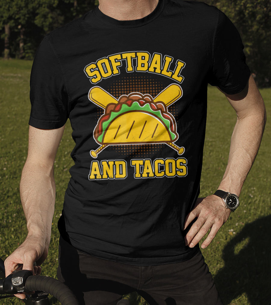 Softball And Tacos Mexican Foodie T-Shirt