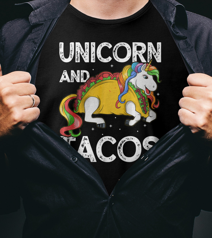 Unicorn And Tacos Rainbow Taco Squad T-Shirt