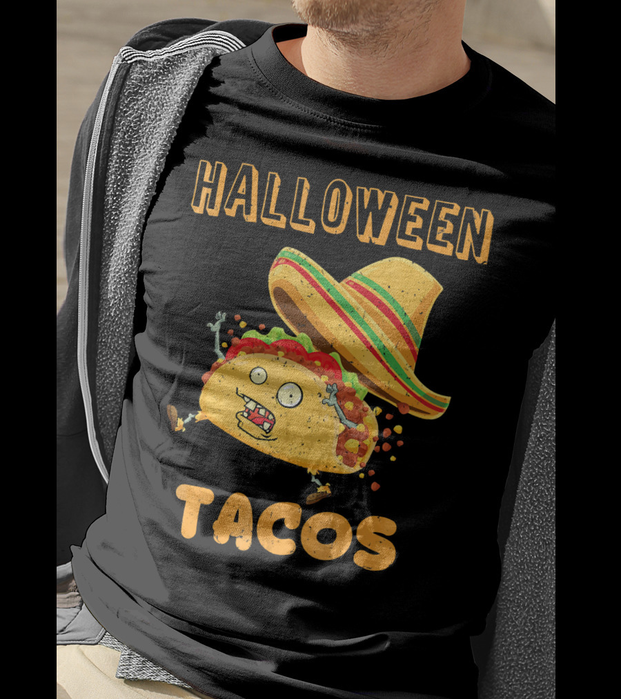 Halloween Tacos Zombie Costume T-Shirt