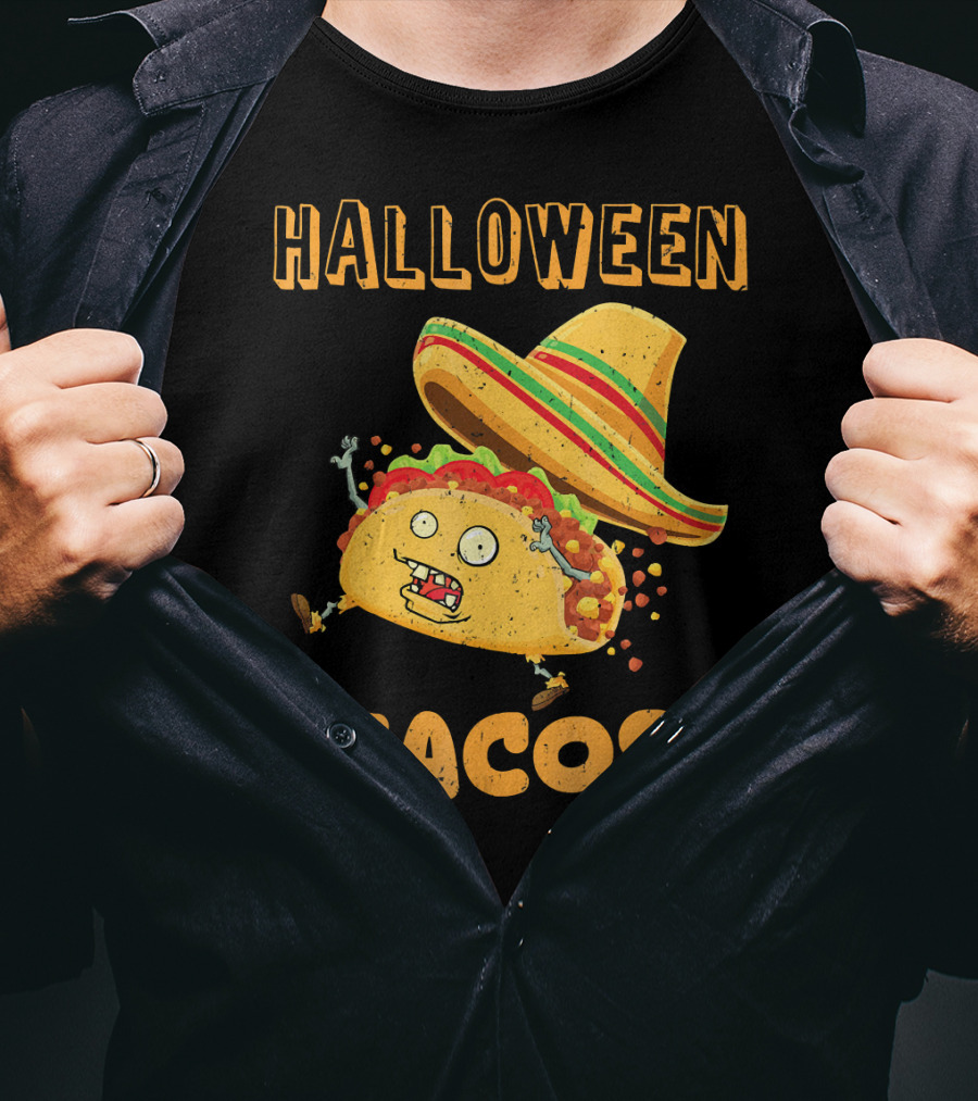 Halloween Tacos Zombie Costume T-Shirt