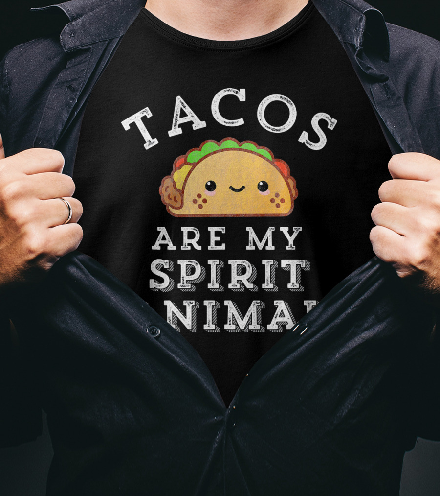 Tacos Are My Spirit Animal Cute Mexican Food T-Shirt