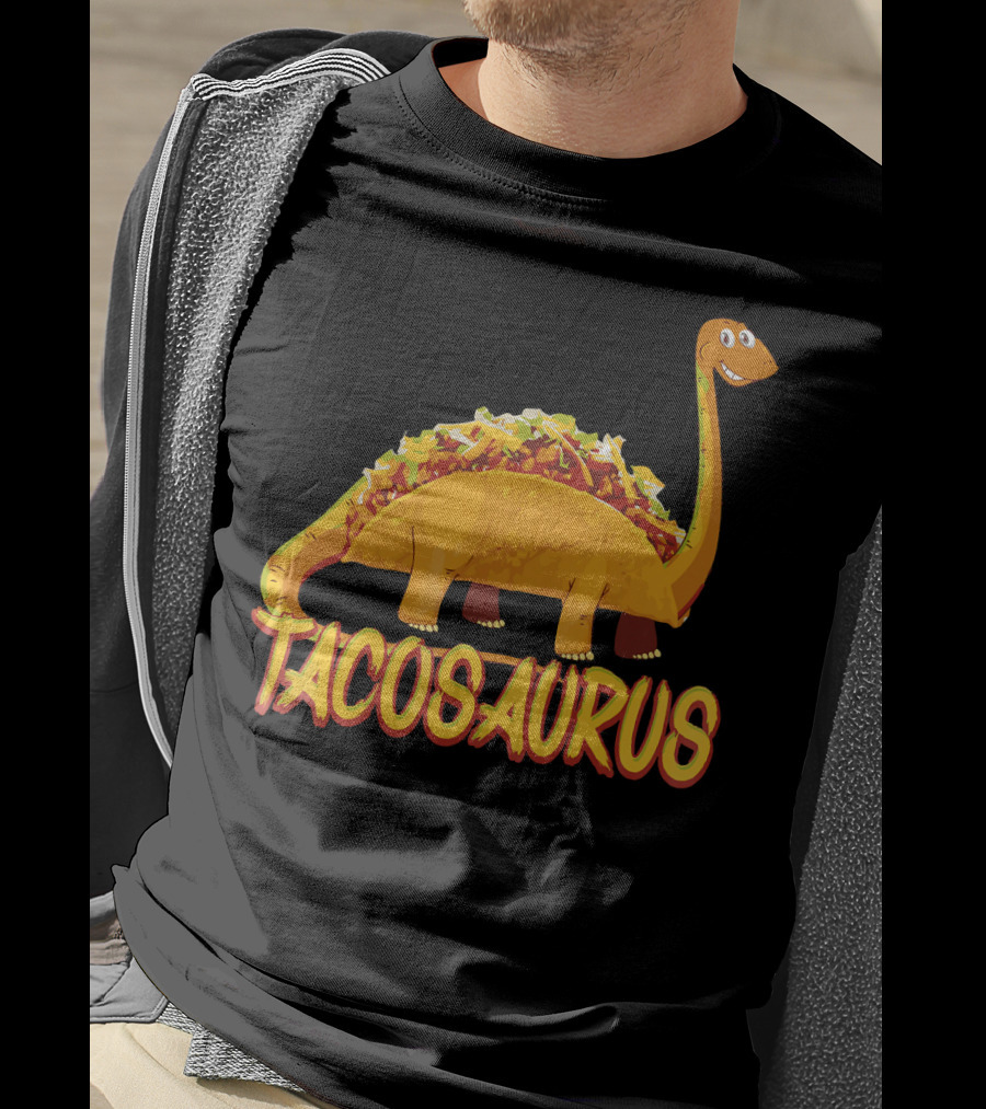 Taco Saurus Funny Mexican Food Dinosaur Taco T-Shirt
