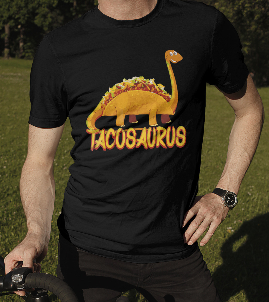 Taco Saurus Funny Mexican Food Dinosaur Taco T-Shirt