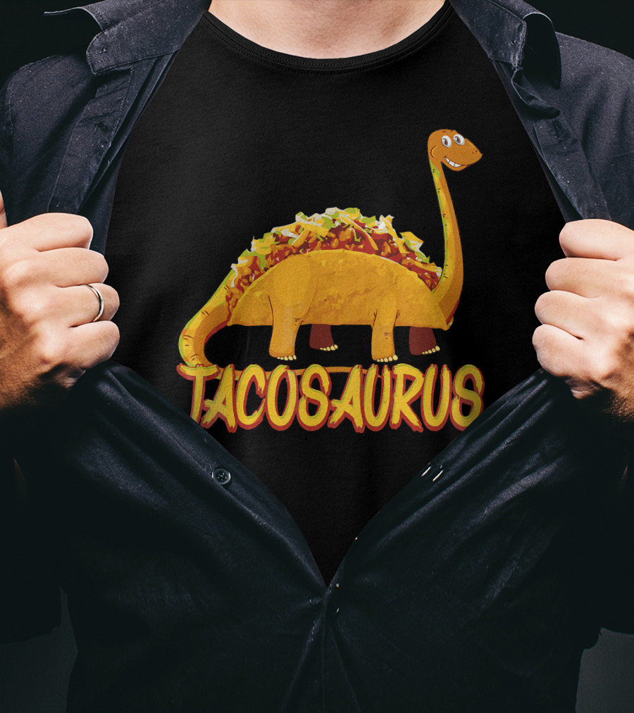 Taco Saurus Funny Mexican Food Dinosaur Taco T-Shirt
