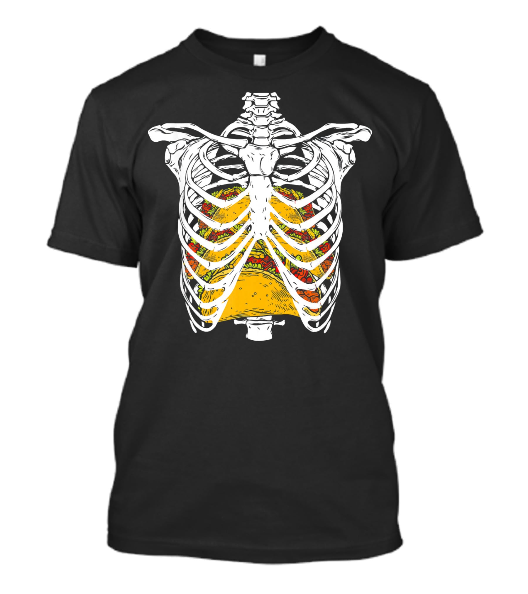 Halloween Costume Skeleton Rib Taco Filling T-Shirt
