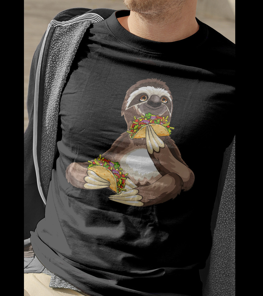 Sloth Eating Tacos For Sloth T-Shirt