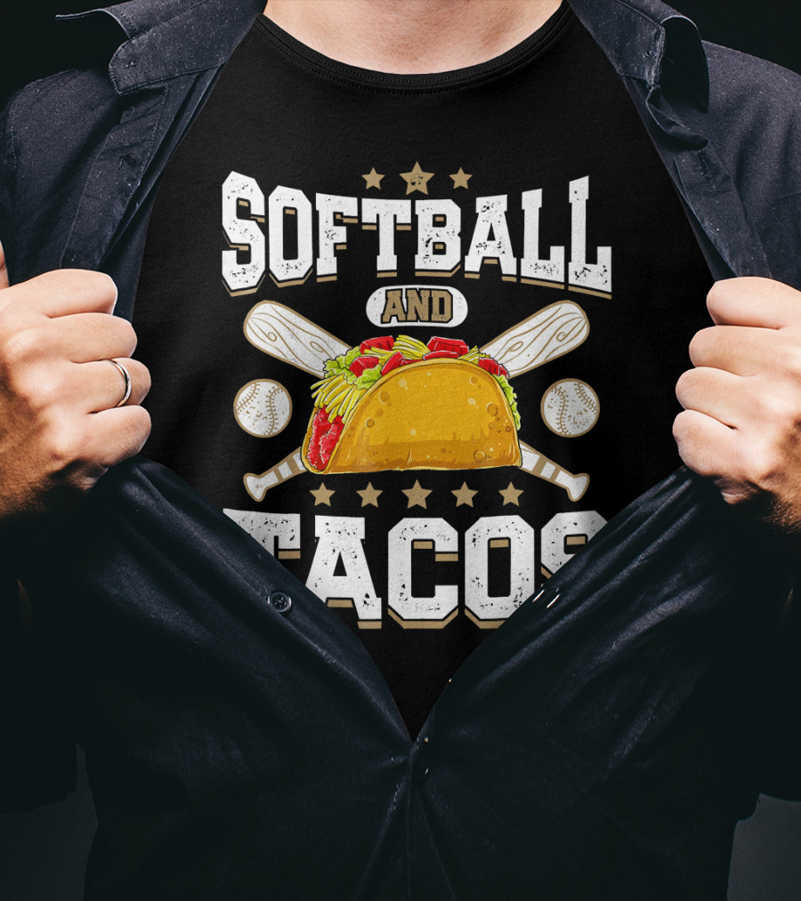 Softball And Tacos Girls Home Run Fiesta T-Shirt