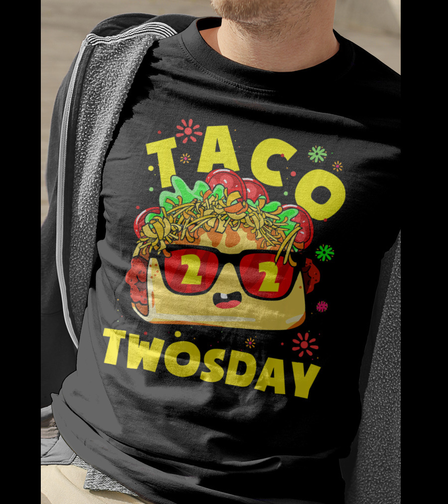 Taco Twosday 2nd Birthday Party Kids 2 Dos Cumpleanos T-Shirt
