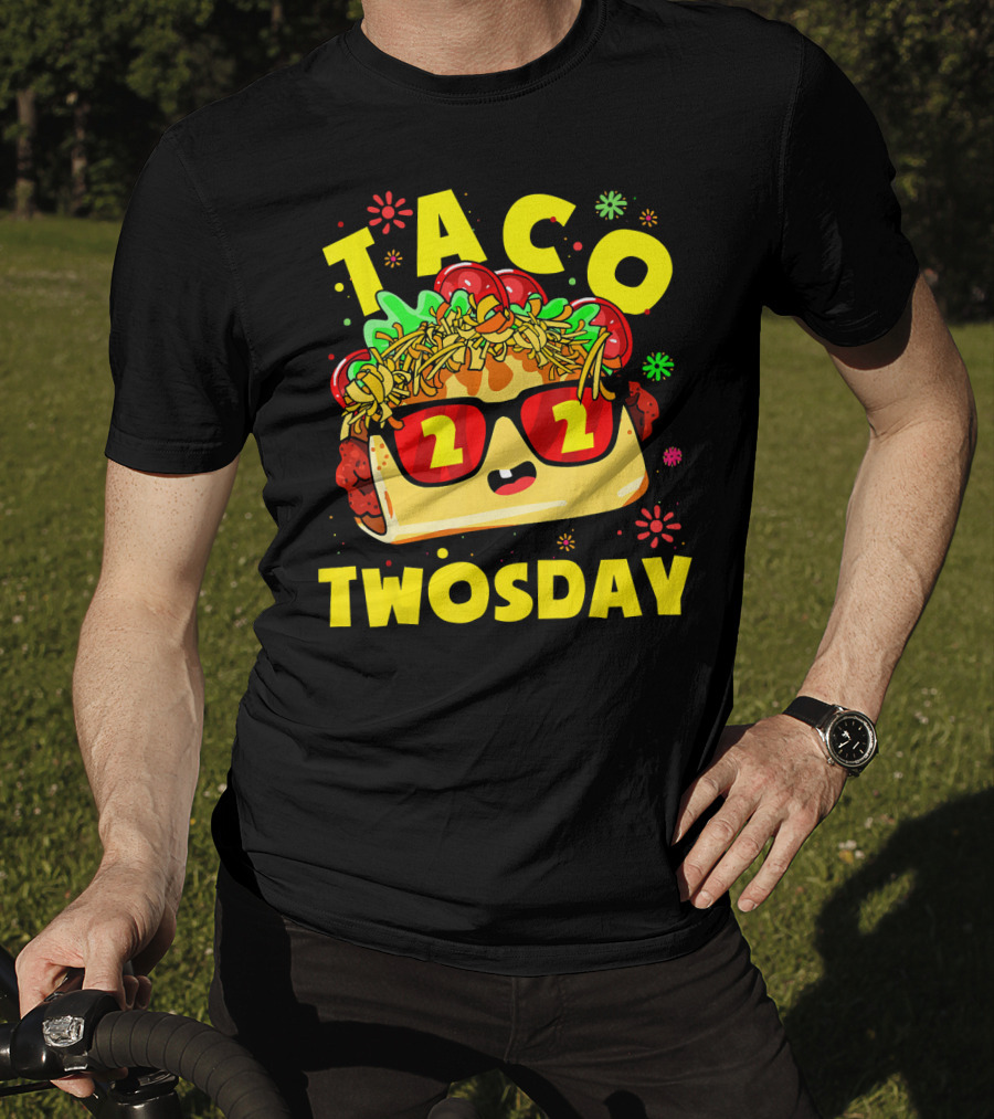 Taco Twosday 2nd Birthday Party Kids 2 Dos Cumpleanos T-Shirt