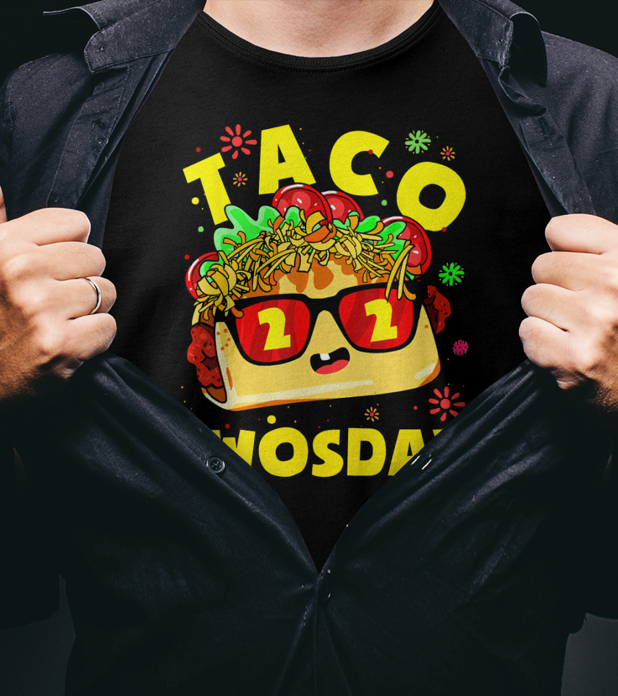 Taco Twosday 2nd Birthday Party Kids 2 Dos Cumpleanos T-Shirt