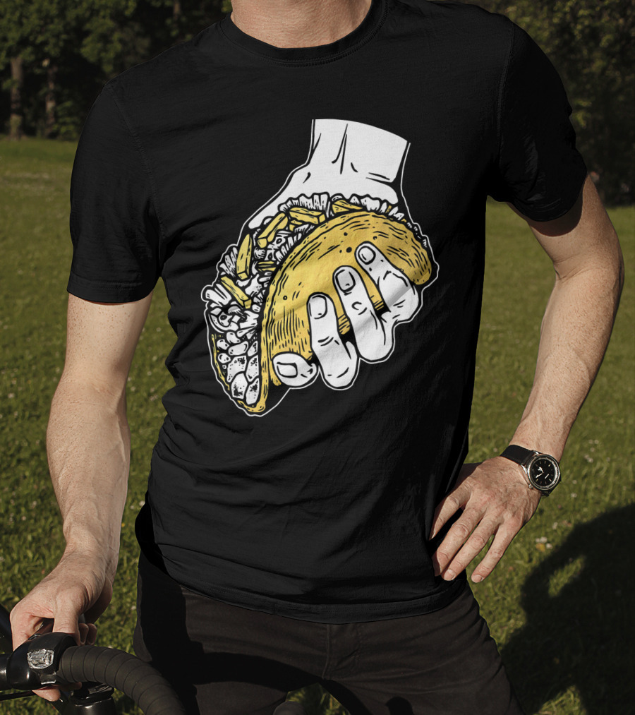 Taco Hand Holding Classic Street Food T-Shirt