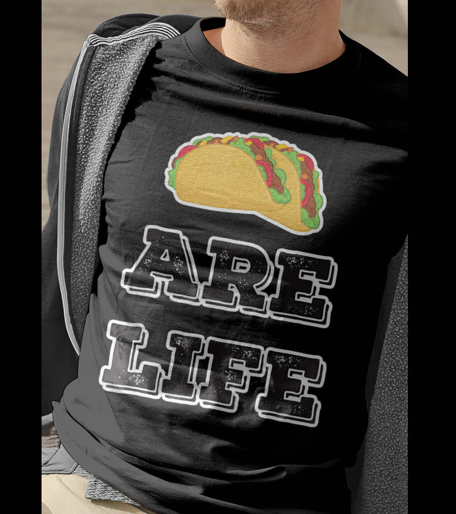 Tacos Are Life Trendy Food Emoji T-Shirt